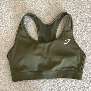 Gymshark Mesh Back Training Sports Bra - Dark Green